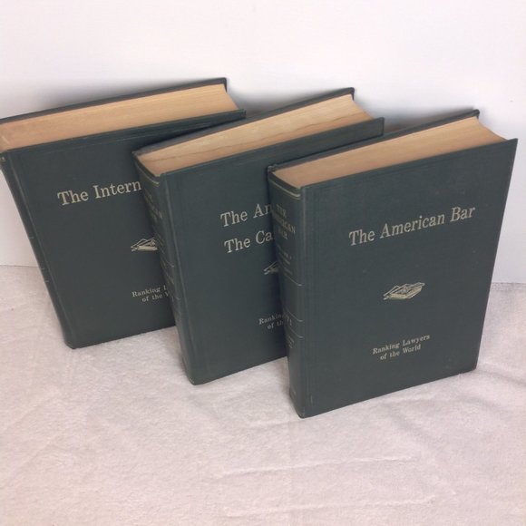 Vintage Lot of 3 "The American Bar" Books -1971